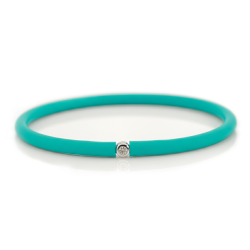 Můj První Diamant Stříbrný - tyrkysový náramek