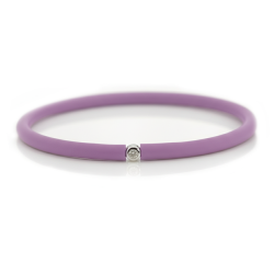 Můj První Diamant Stříbrný - světle fialový náramek