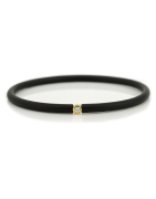 Můj První Diamant Zlatý - černý náramek
