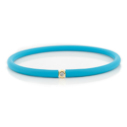 Můj První Diamant Zlatý - světle modrý náramek