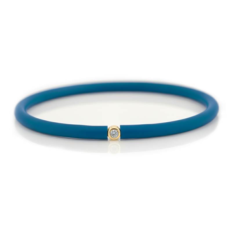 Můj První Diamant Zlatý - modrý náramek