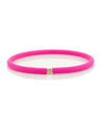 Můj První Diamant Zlatý - tmavě růžový náramek
