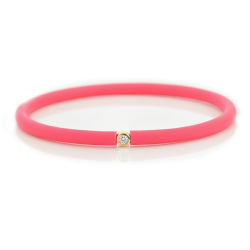 Můj První Diamant Zlatý - sytě růžový náramek