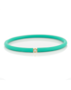 Můj První Diamant Zlatý - akvamarínový náramek