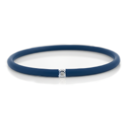 Můj První Diamant Stříbrný - námořnicky modrý náramek