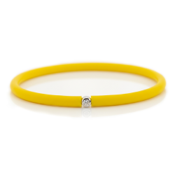 Můj První Diamant Stříbrný - žlutý náramek